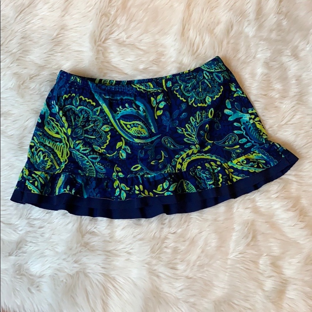 Title Nine swim skirt with paisley print Large